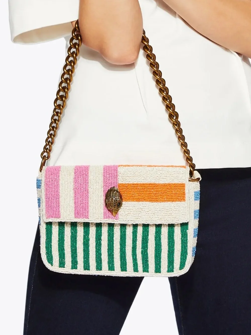 Kurt Geiger London Beaded Kensington Shoulder Bag